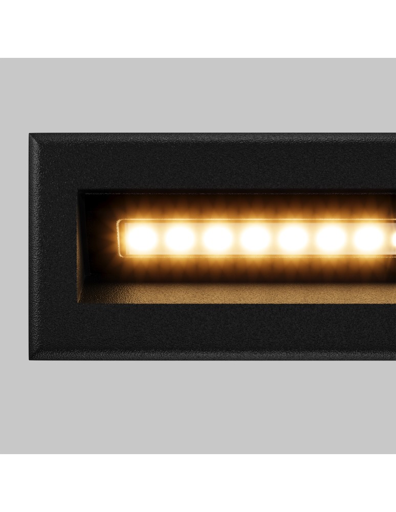 Maytoni Zewnętrzna Bosca Oświetlenie Schodów/Scieżek LED 5W 400lm 3000K IP65 Black O045SL-L5B3K Maytoni Zewnętrzna Bosca Oświetlenie Schodów/Scieżek LED 5W 400lm 3000K IP65 Black O045SL-L5B3K