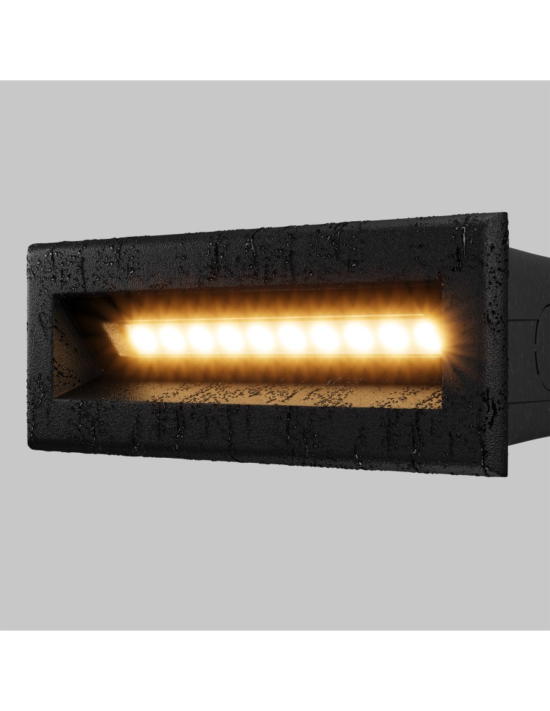 Maytoni Zewnętrzna Bosca Oświetlenie Schodów/Scieżek LED 5W 400lm 3000K IP65 Black O045SL-L5B3K Maytoni Zewnętrzna Bosca Oświetlenie Schodów/Scieżek LED 5W 400lm 3000K IP65 Black O045SL-L5B3K