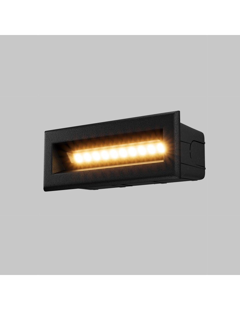 Maytoni Zewnętrzna Bosca Oświetlenie Schodów/Scieżek LED 5W 400lm 3000K IP65 Black O045SL-L5B3K Maytoni Zewnętrzna Bosca Oświetlenie Schodów/Scieżek LED 5W 400lm 3000K IP65 Black O045SL-L5B3K