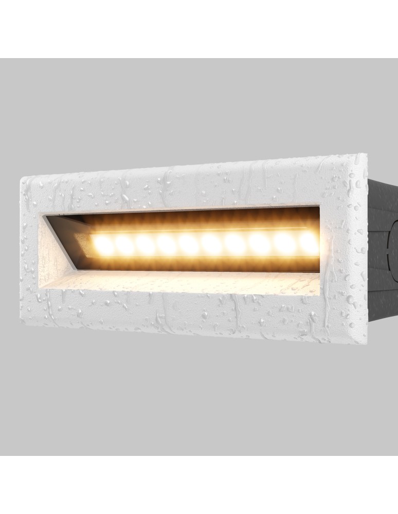 Maytoni Zewnętrzna Bosca Oświetlenie Schodów/Scieżek LED 5W 400lm 3000K IP65 Biały O045SL-L5W3K Maytoni Zewnętrzna Bosca Oświetlenie Schodów/Scieżek LED 5W 400lm 3000K IP65 Biały O045SL-L5W3K