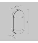 Maytoni Zewnętrzna Candle Kinkiet/Ścienna 1xE27 15W IP65 Grafit O449WL-01GF Maytoni Zewnętrzna Candle Kinkiet/Ścienna 1xE27 15W IP65 Grafit O449WL-01GF