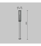 Lampy ogrodowe stojące - Maytoni Zewnętrzna Cell Ogrodowa 1xE27 15W IP54 Grafit O452FL-01GF3 - product 5