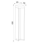 Maytoni Zewnętrzna Essen Ogrodowa LED 9W 450lm 4000K IP54 Black O596FL-L9B4K Maytoni Zewnętrzna Essen Ogrodowa LED 9W 450lm 4000K IP54 Black O596FL-L9B4K