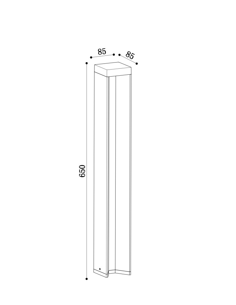 Maytoni Zewnętrzna Essen Ogrodowa LED 9W 450lm 4000K IP54 Szary O596FL-L9GR4K1