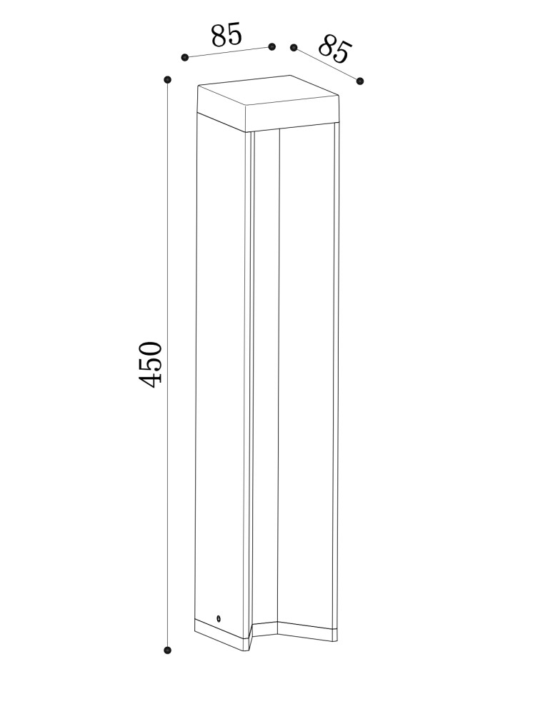 Maytoni Zewnętrzna Essen Ogrodowa LED 9W 450lm 4000K IP54 Szary O596FL-L9GR4K