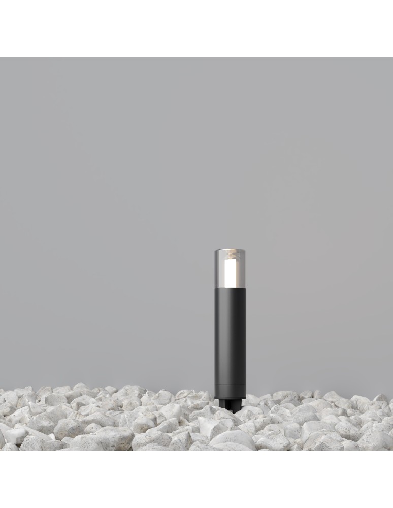 Lampy ogrodowe wbijane w ziemię (z klinem) - Maytoni Zewnętrzna Glide Ogrodowa 1xG9 20W IP54 Graphite O437FL-01GF - product kolory-swiatla.pl 4