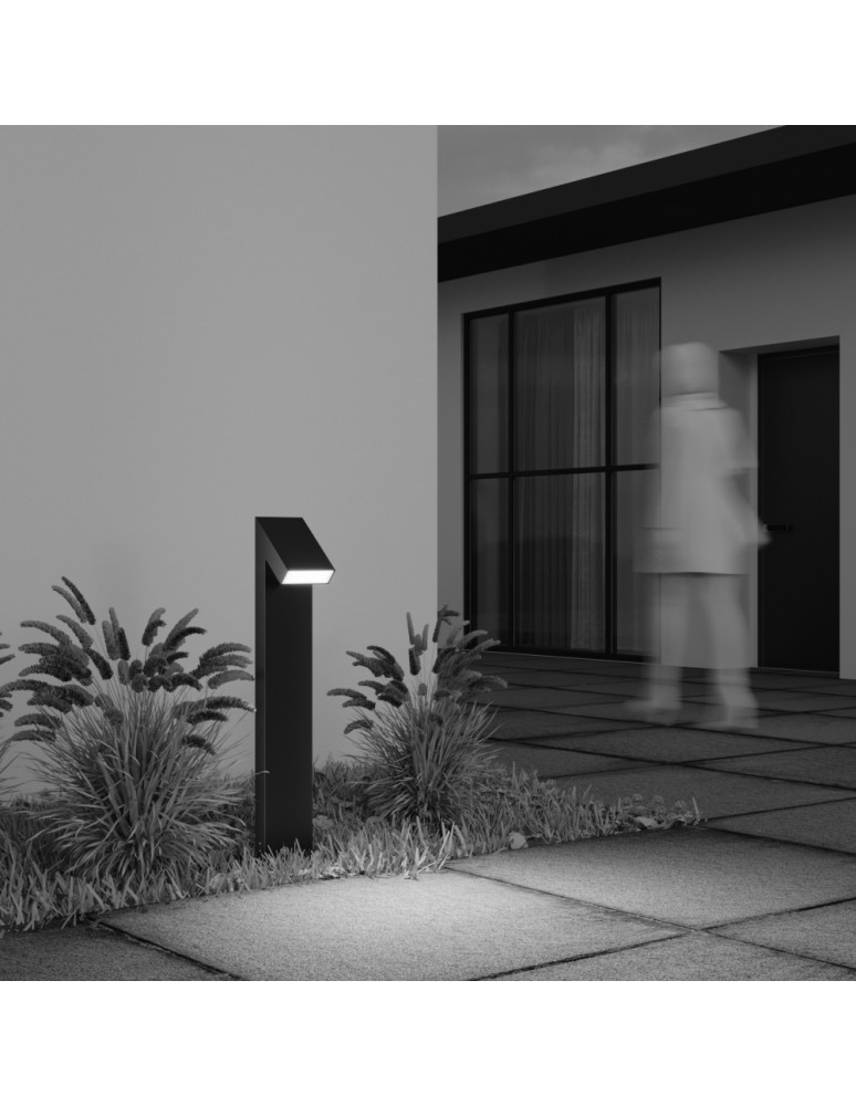 Maytoni Zewnętrzna Guss Ogrodowa LED 15W 550lm 3000K IP65 Graphite O592FL-L15GF3K