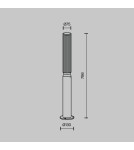Lampy ogrodowe stojące - Maytoni Zewnętrzna Lit Ogrodowa LED 12W 750lm 3000K IP65 Graphite O593FL-L12GF3K - product 6