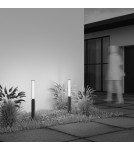 Lampy ogrodowe stojące - Maytoni Zewnętrzna Lit Ogrodowa LED 12W 750lm 3000K IP65 Graphite O593FL-L12GF3K - product 7