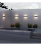 Kinkiety zewnętrzne - Maytoni Zewnętrzna Lot Kinkiet/Ścienna LED 20W 700lm 3000K IP65 Graphite O428WL-L20GF3K - product 2