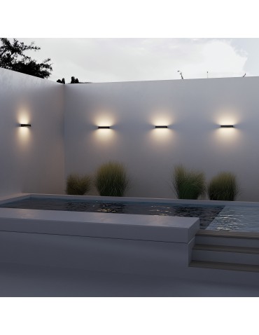Maytoni Zewnętrzna Lot Kinkiet/Ścienna LED 20W 700lm 3000K IP65 Graphite O428WL-L20GF3K - product 2