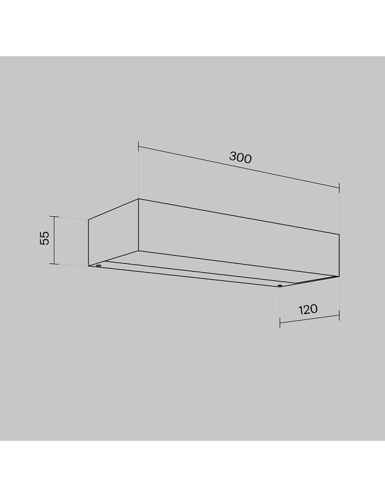 Maytoni Zewnętrzna Lot Kinkiet/Ścienna LED 20W 700lm 3000K IP65 Graphite O428WL-L20GF3K