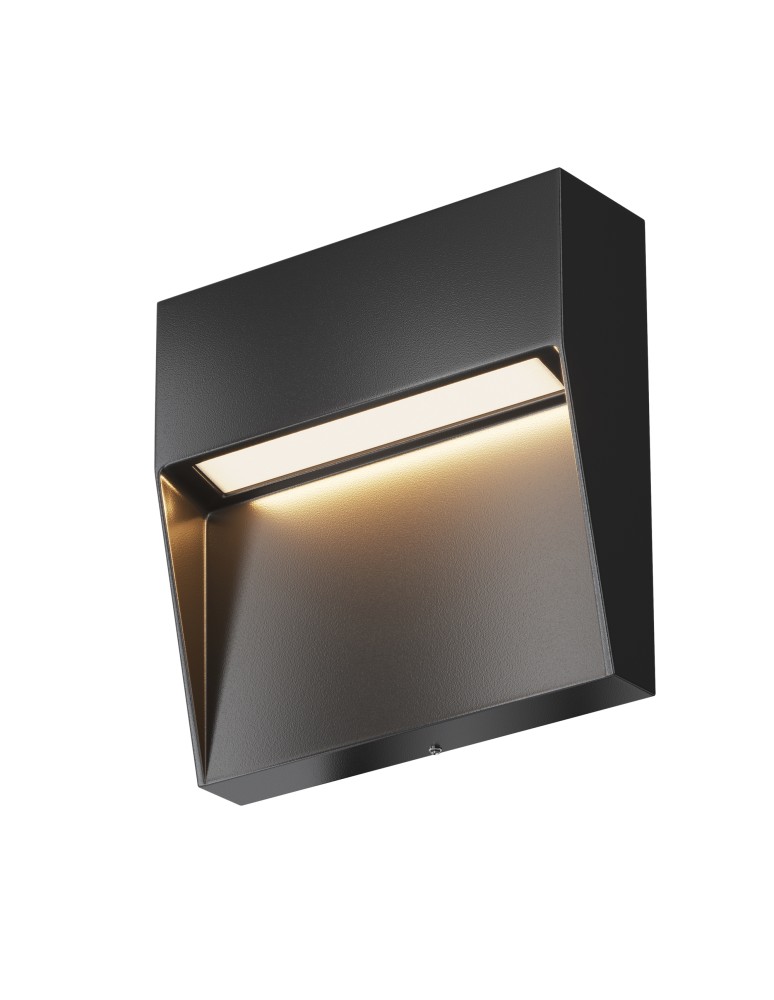 Maytoni Zewnętrzna Mane Oświetlenie Schodów/Scieżek LED 3W 100lm 3000K IP54 Black O047SL-L3B3K