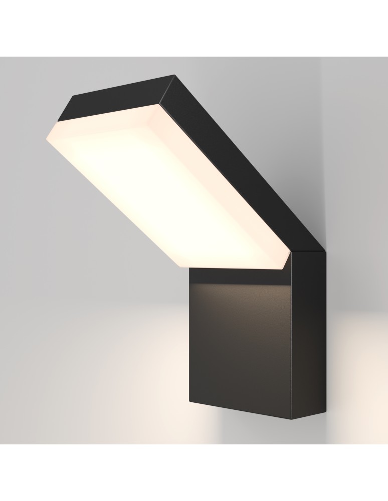 Maytoni Zewnętrzna Paso Kinkiet/Ścienna LED 12W 865lm 3000K IP54 Black O595WL-L12B3K Maytoni Zewnętrzna Paso Kinkiet/Ścienna LED 12W 865lm 3000K IP54 Black O595WL-L12B3K
