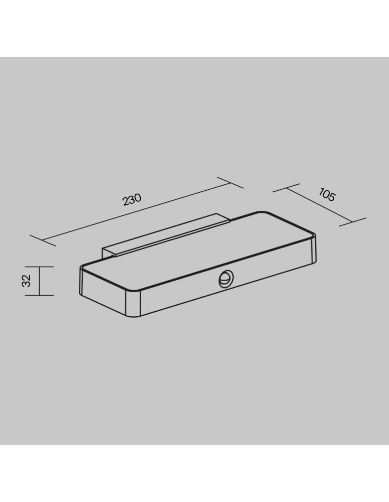 Maytoni Zewnętrzna Pir Kinkiet/Ścienna LED 2W 150lm 3000K IP54 Graphite OSL456WL-L2GF3K Maytoni Zewnętrzna Pir Kinkiet/Ścienna LED 2W 150lm 3000K IP54 Graphite OSL456WL-L2GF3K