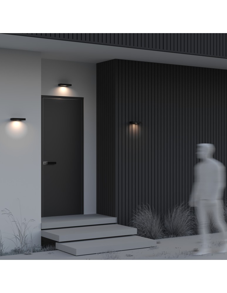 Maytoni Zewnętrzna Pir Kinkiet/Ścienna LED 2W 150lm 3000K IP54 Graphite OSL456WL-L2GF3K Maytoni Zewnętrzna Pir Kinkiet/Ścienna LED 2W 150lm 3000K IP54 Graphite OSL456WL-L2GF3K