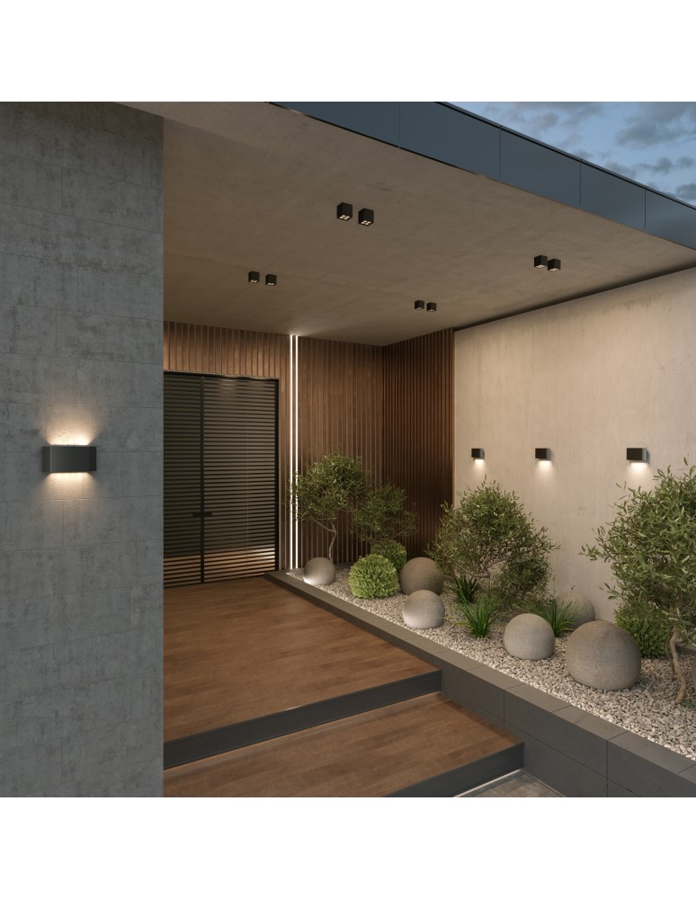 Maytoni Zewnętrzna Pull Kinkiet Architektoniczny LED 5W 300lm 3000K IP54 Graphite O412WL-L5GF3K Maytoni Zewnętrzna Pull Kinkiet Architektoniczny LED 5W 300lm 3000K IP54 Graphite O412WL-L5GF3K