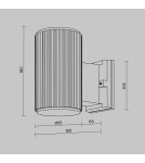 Maytoni Zewnętrzna Rando Kinkiet/Ścienna 1xE27 60W IP54 Szary O419WL-01GR Maytoni Zewnętrzna Rando Kinkiet/Ścienna 1xE27 60W IP54 Szary O419WL-01GR