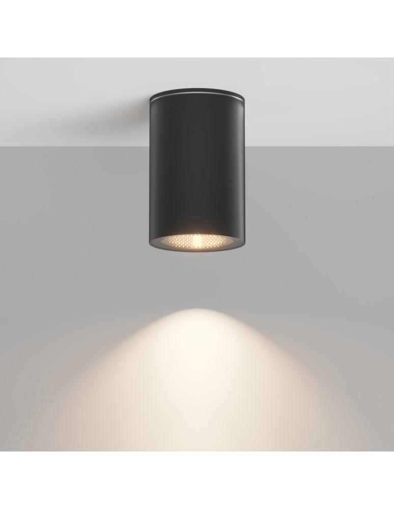 Maytoni Zewnętrzna Roll Lampa Sufitowa 1xGU10 50W IP54 Black O307CL-01B