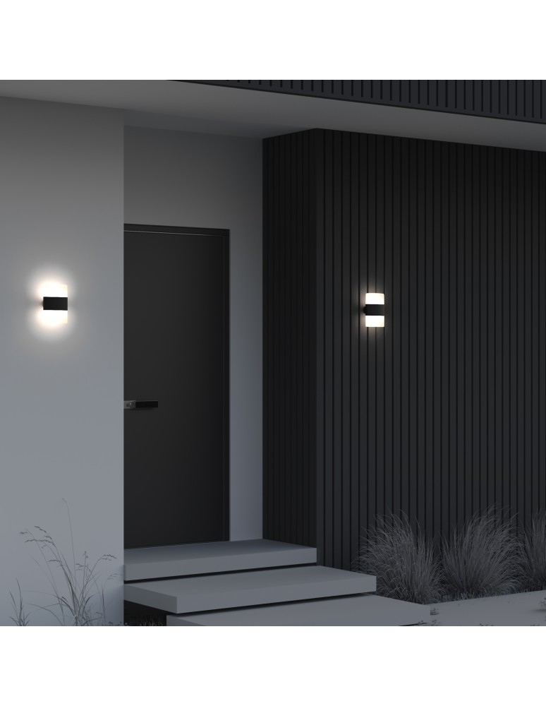 Maytoni Zewnętrzna Rom Kinkiet/Ścienna LED 12W 1300lm 3000K IP54 Graphite O442WL-L12GF3K Maytoni Zewnętrzna Rom Kinkiet/Ścienna LED 12W 1300lm 3000K IP54 Graphite O442WL-L12GF3K
