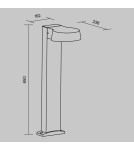Maytoni Zewnętrzna Share Ogrodowa LED 12W 1100lm 3000K IP54 Graphite O443FL-L12GF3K Maytoni Zewnętrzna Share Ogrodowa LED 12W 1100lm 3000K IP54 Graphite O443FL-L12GF3K
