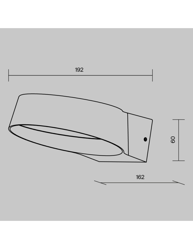 Maytoni Zewnętrzna Share Kinkiet/Ścienna LED 12W 1200lm 3000K IP54 Graphite O443WL-L12GF3K Maytoni Zewnętrzna Share Kinkiet/Ścienna LED 12W 1200lm 3000K IP54 Graphite O443WL-L12GF3K