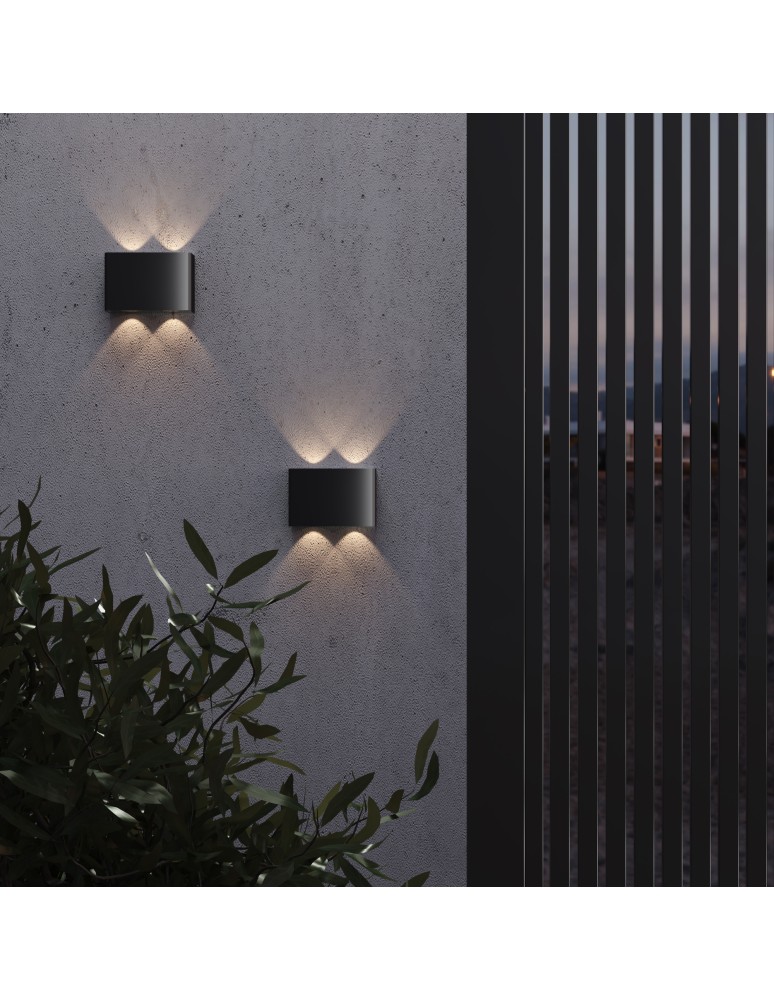 Maytoni Zewnętrzna Show Kinkiet Architektoniczny LED 4W 200lm 3000K IP54 Graphite O433WL-L4GF3K Maytoni Zewnętrzna Show Kinkiet Architektoniczny LED 4W 200lm 3000K IP54 Graphite O433WL-L4GF3K