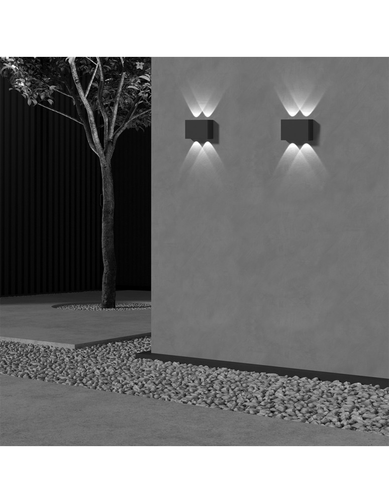 Maytoni Zewnętrzna Show Kinkiet Architektoniczny LED 4W 200lm 3000K IP54 Graphite O433WL-L4GF3K Maytoni Zewnętrzna Show Kinkiet Architektoniczny LED 4W 200lm 3000K IP54 Graphite O433WL-L4GF3K