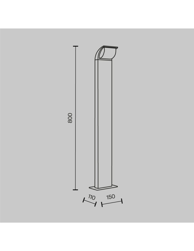 Maytoni Zewnętrzna Stock Ogrodowa LED 7W 450lm 3000K IP65 Graphite O446FL-L7GF3K Maytoni Zewnętrzna Stock Ogrodowa LED 7W 450lm 3000K IP65 Graphite O446FL-L7GF3K