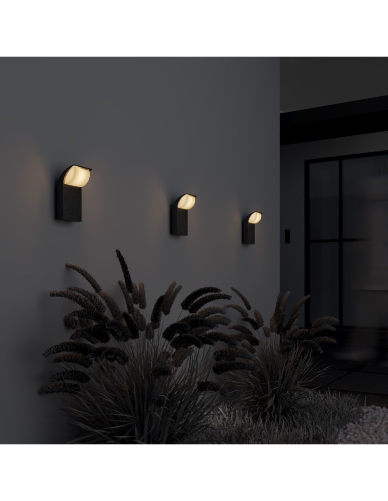 Maytoni Zewnętrzna Stock Kinkiet/Ścienna LED 7W 450lm 3000K IP65 Graphite O446WL-L7GF3K