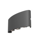 Kinkiety zewnętrzne - Maytoni Zewnętrzna Strato Kinkiet Architektoniczny LED 6W 600lm 3000K IP54 Szary O417WL-L6GR3K - product 3
