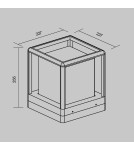 Maytoni Zewnętrzna Trim Ogrodowa 1xE27 15W IP65 Graphite O455FL-01GF Maytoni Zewnętrzna Trim Ogrodowa 1xE27 15W IP65 Graphite O455FL-01GF