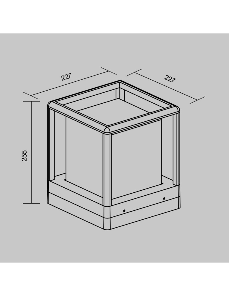 Maytoni Zewnętrzna Trim Ogrodowa 1xE27 15W IP65 Graphite O455FL-01GF Maytoni Zewnętrzna Trim Ogrodowa 1xE27 15W IP65 Graphite O455FL-01GF