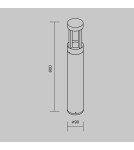 Maytoni Zewnętrzna Vint Ogrodowa LED 9W 450lm 3000K IP65 Graphite O458FL-L9GF3K Maytoni Zewnętrzna Vint Ogrodowa LED 9W 450lm 3000K IP65 Graphite O458FL-L9GF3K