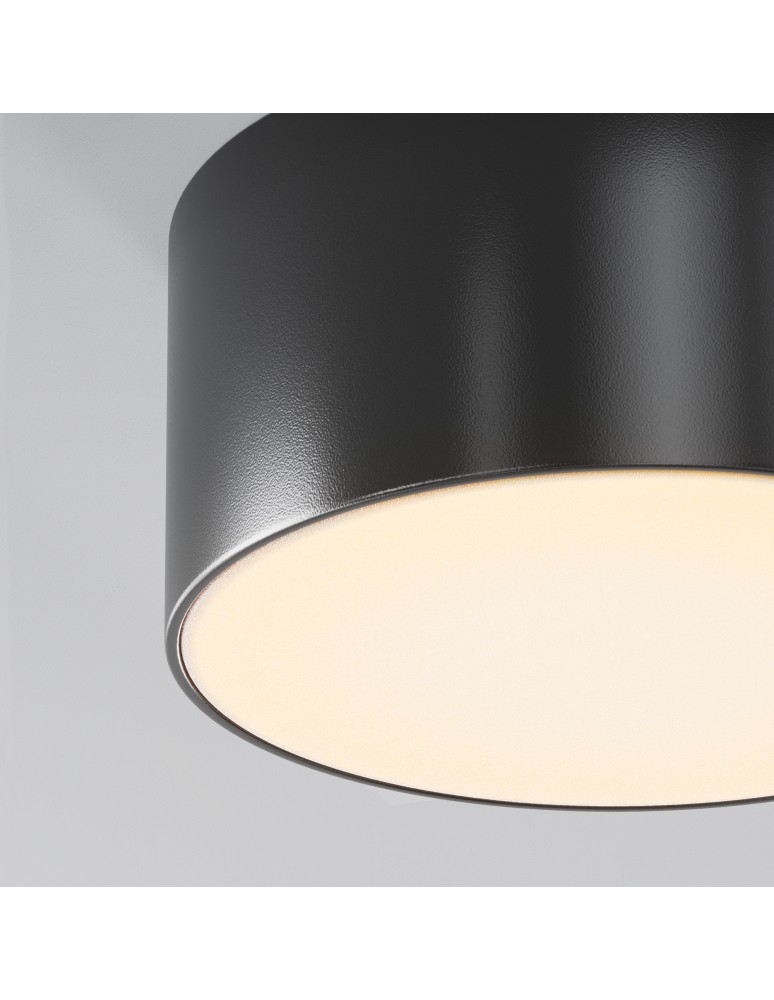 Maytoni Zewnętrzna Zon IP Lampa Sufitowa LED 15W 900lm 3000K IP65 Black O430CL-L15B3K Maytoni Zewnętrzna Zon IP Lampa Sufitowa LED 15W 900lm 3000K IP65 Black O430CL-L15B3K
