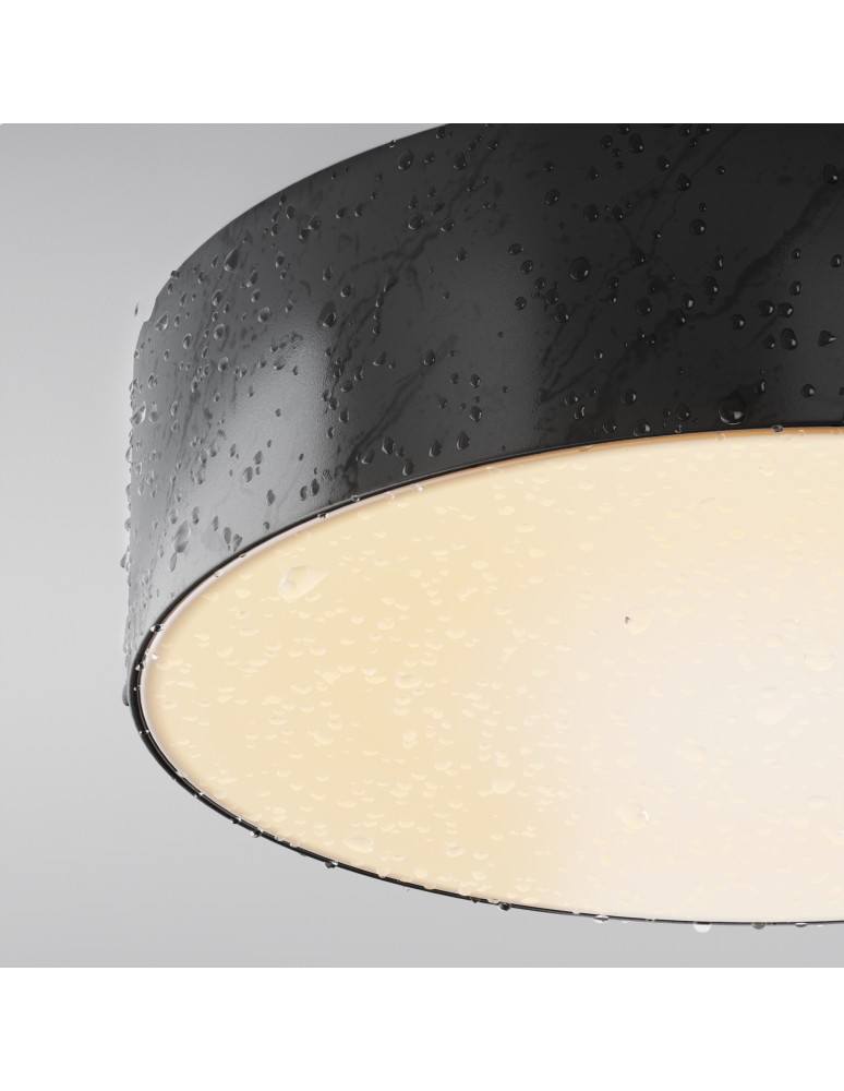 Maytoni Zewnętrzna Zon IP Lampa Sufitowa LED 30W 2200lm 3000K IP65 Black O431CL-L30B3K