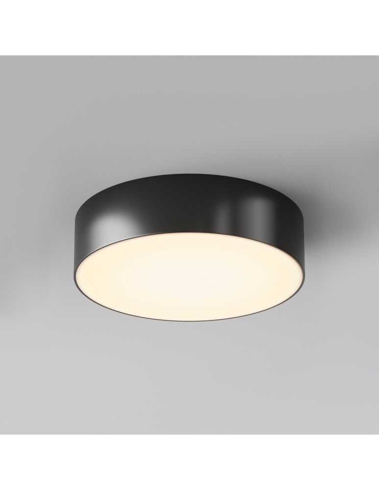 Maytoni Zewnętrzna Zon IP Lampa Sufitowa LED 30W 2200lm 3000K IP65 Black O431CL-L30B3K