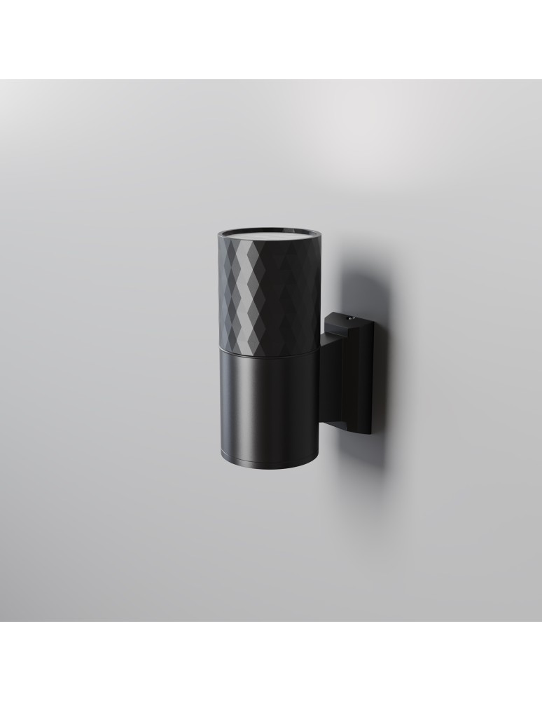 Maytoni Zewnętrzna Bowery Kinkiet/Ścienna 1xGU10 50W IP54 Black O583WL-01B