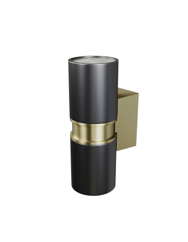 Maytoni Zewnętrzna Bowery Kinkiet/Ścienna 2xGU10 50W IP54 Black O582WL-02B