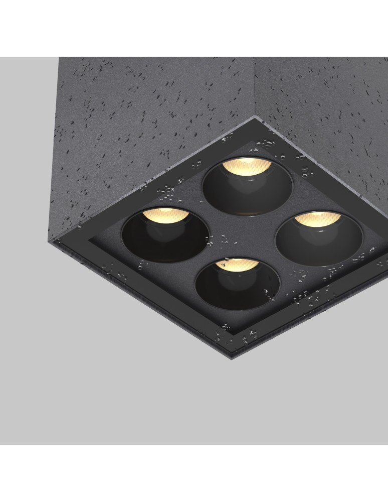 Maytoni Zewnętrzna Ares Lampa Sufitowa LED 8W 500lm 3000K IP54 Graphite O309CL-L8GF3K