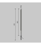 Lampy ogrodowe wbijane w ziemię (z klinem) - Maytoni Zewnętrzna Pole Ogrodowa LED 12W 600lm 3000K IP65 Graphite O440FL-L12GF3K - product 5