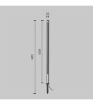 Maytoni Zewnętrzna Pole Ogrodowa LED 18W 1000lm 3000K IP65 Graphite O440FL-L18GF3K Maytoni Zewnętrzna Pole Ogrodowa LED 18W 1000lm 3000K IP65 Graphite O440FL-L18GF3K