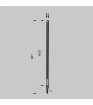 Maytoni Zewnętrzna Pole Ogrodowa LED 24W 1200lm 3000K IP65 Graphite O440FL-L24GF3K Maytoni Zewnętrzna Pole Ogrodowa LED 24W 1200lm 3000K IP65 Graphite O440FL-L24GF3K