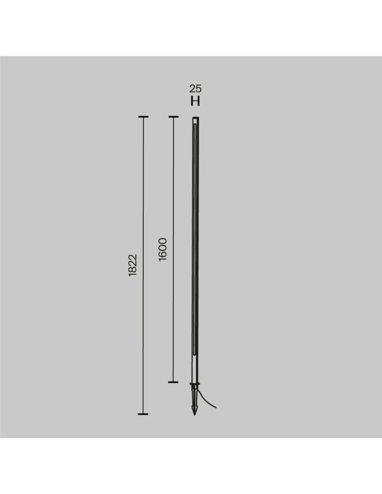 Maytoni Zewnętrzna Pole Ogrodowa LED 24W 1200lm 3000K IP65 Graphite O440FL-L24GF3K Maytoni Zewnętrzna Pole Ogrodowa LED 24W 1200lm 3000K IP65 Graphite O440FL-L24GF3K