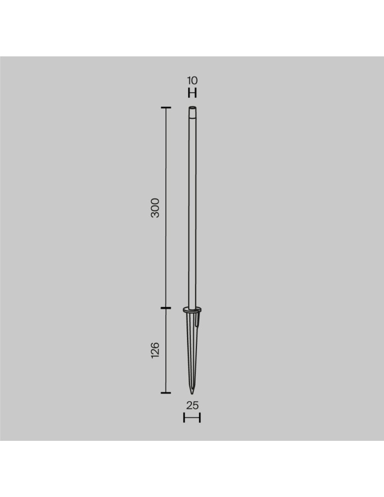 Maytoni Zewnętrzna Spear Ogrodowa LED 1W 50lm 3000K IP65 Graphite O441FL-L1GF3K