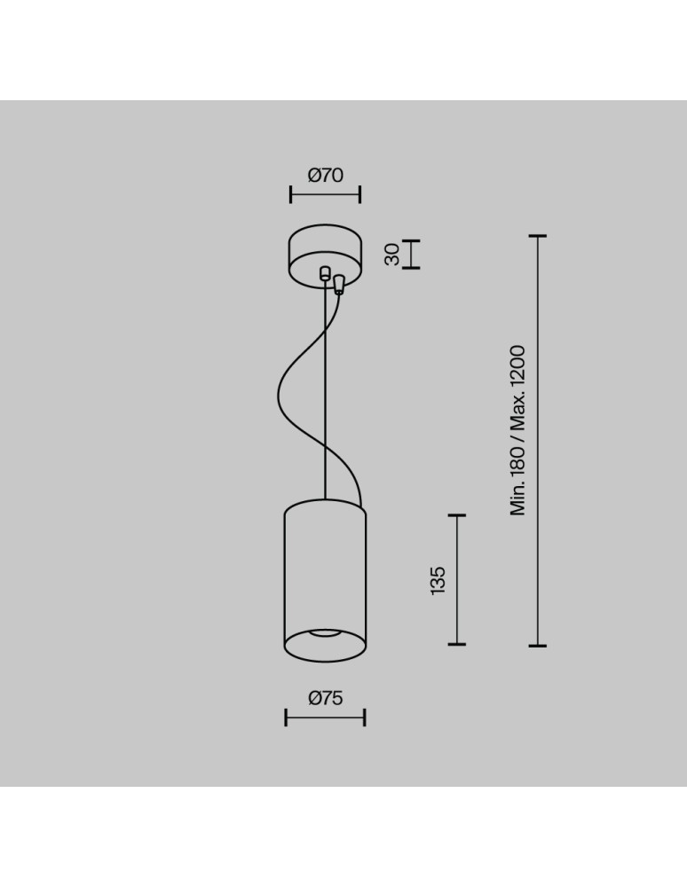 Maytoni Efir Lampa Wisząca Minimalistyczna LED 15W 1230lm 3000K Biały P089PL-15W3K-W Maytoni Efir Lampa Wisząca Minimalistyczna LED 15W 1230lm 3000K Biały P089PL-15W3K-W