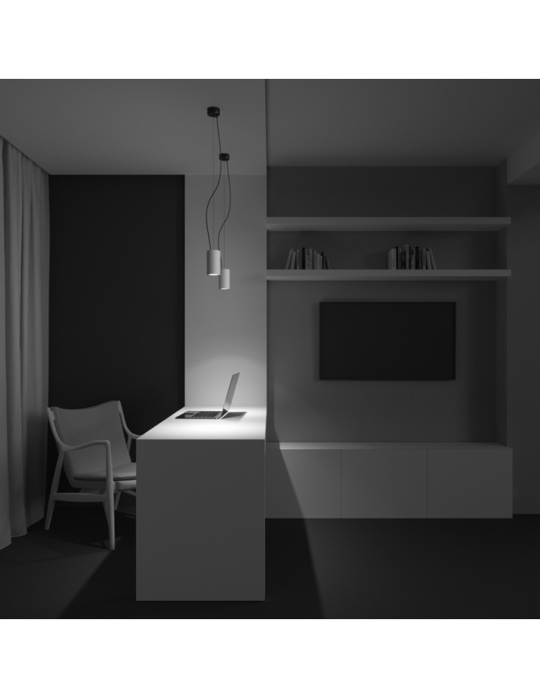 Maytoni Efir Lampa Wisząca Minimalistyczna LED 15W 1230lm 3000K Biały P089PL-15W3K-W Maytoni Efir Lampa Wisząca Minimalistyczna LED 15W 1230lm 3000K Biały P089PL-15W3K-W