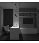 Maytoni Efir Lampa Wisząca Minimalistyczna LED 25W 2180lm 3000K Black P089PL-25W3K-B Maytoni Efir Lampa Wisząca Minimalistyczna LED 25W 2180lm 3000K Black P089PL-25W3K-B