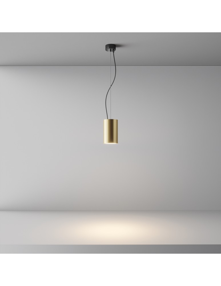 Maytoni Efir Lampa Wisząca Minimalistyczna LED 25W 2180lm 3000K Złoty Mat P089PL-25W3K-MG Maytoni Efir Lampa Wisząca Minimalistyczna LED 25W 2180lm 3000K Złoty Mat P089PL-25W3K-MG