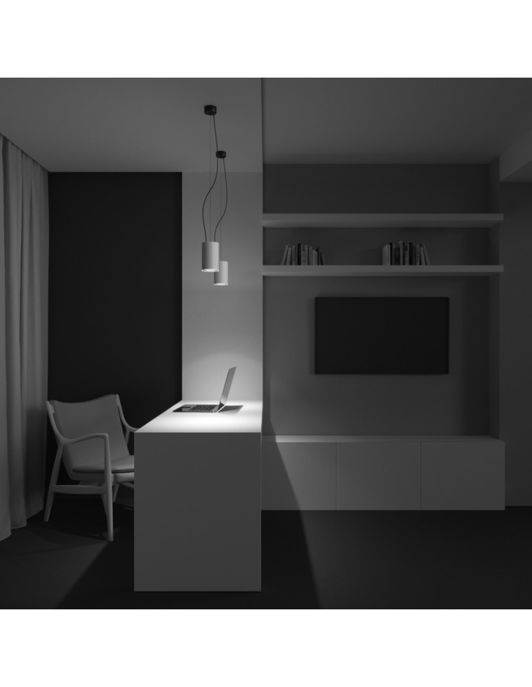 Maytoni Efir Lampa Wisząca Minimalistyczna LED 25W 2180lm 3000K Biały P089PL-25W3K-W Maytoni Efir Lampa Wisząca Minimalistyczna LED 25W 2180lm 3000K Biały P089PL-25W3K-W